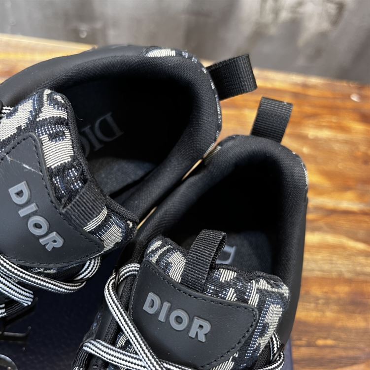 D10rIZON DERBY SHOE BEIGE AND BLACK D10r OBLIQUE JACQUARD AND BLACK RUBBER DO090