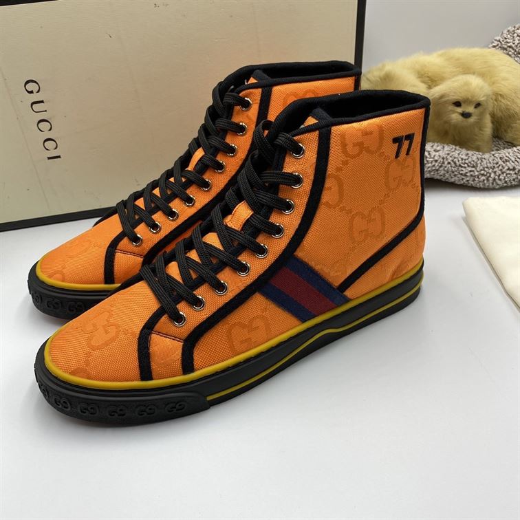 Gvc*1 Dupes Shoes OFF THE GRID HIGH TOP ORANGE   GCC049