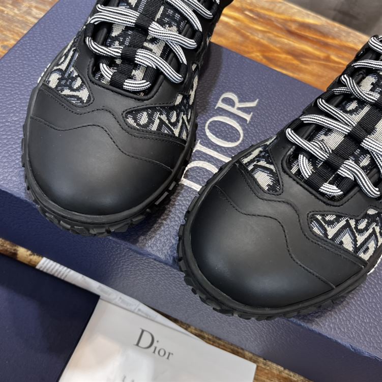 D10rIZON DERBY SHOE BEIGE AND BLACK D10r OBLIQUE JACQUARD AND BLACK RUBBER DO090