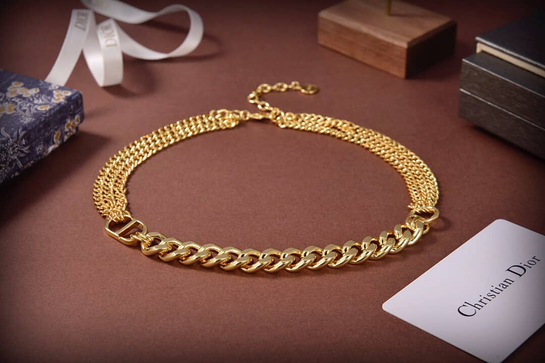 Wholesale Chr1st1an D10r Logo Necklace