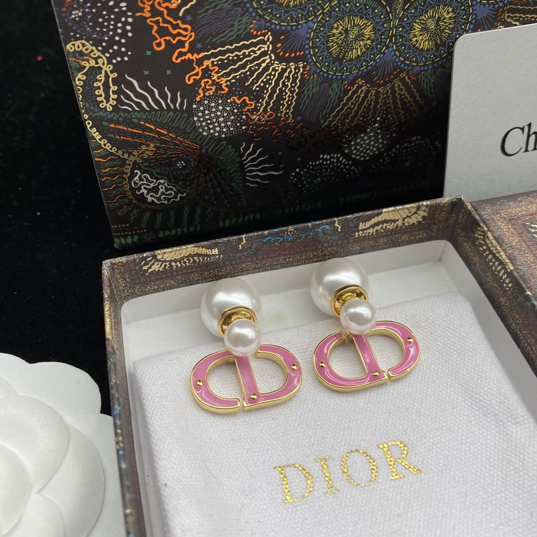 Wholesale Chr1st1an D10r Logo Earring