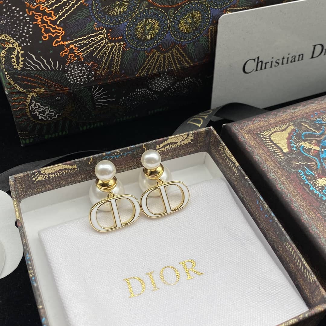 Wholesale Chr1st1an D10r Logo Earring