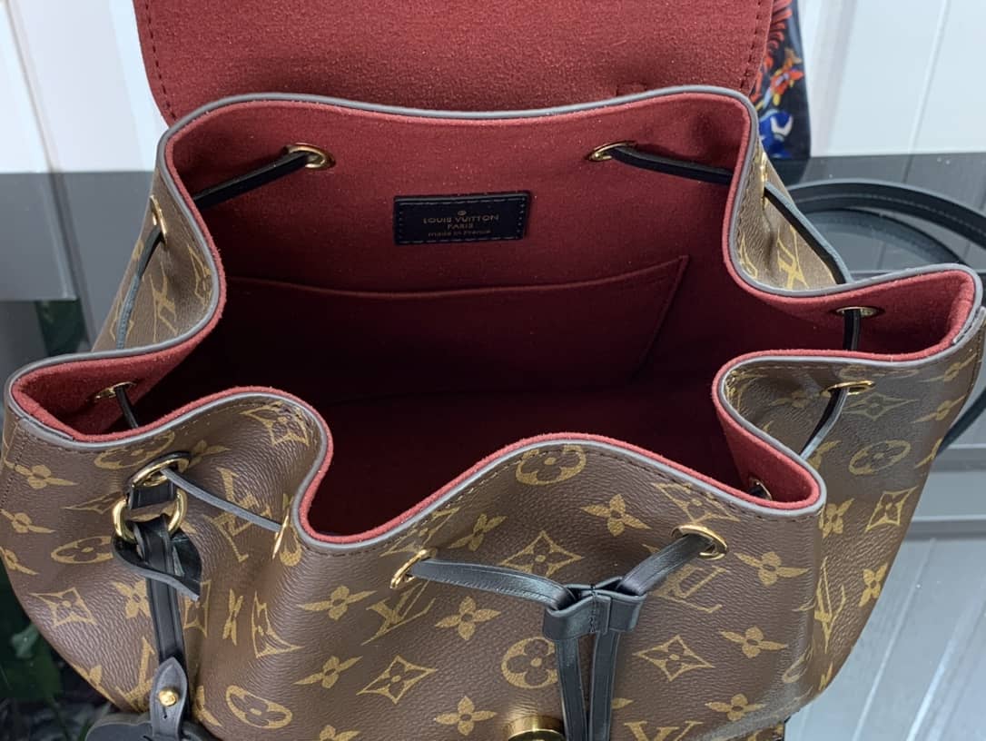 L0vis Vvtt0n Montsouris PM Noir Monogram Replica Backpack M45515