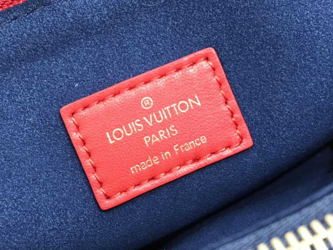 L0vis Vvtt0n Cream Coussin PM Monogram Embossed Lambskin Replica Bag Red M57793