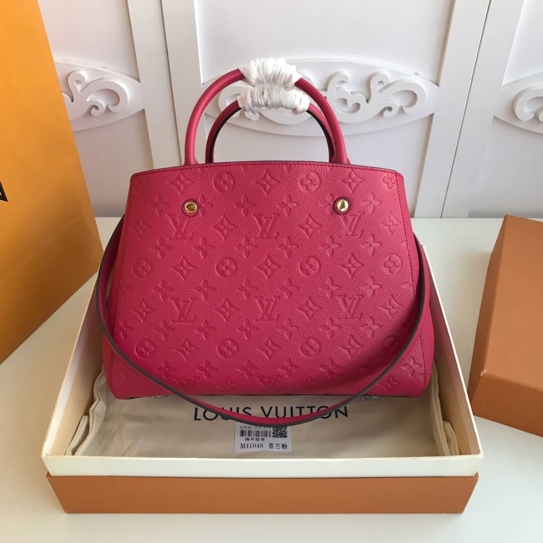 L0vis Vvtt0n Monogram Montaigne MM Shoulder Bag Replica Red M41048