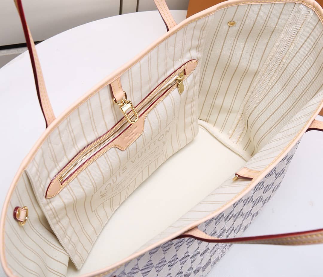 L0vis Vvtt0n Neverfull Dupe MM Damier Azur Tote N41361