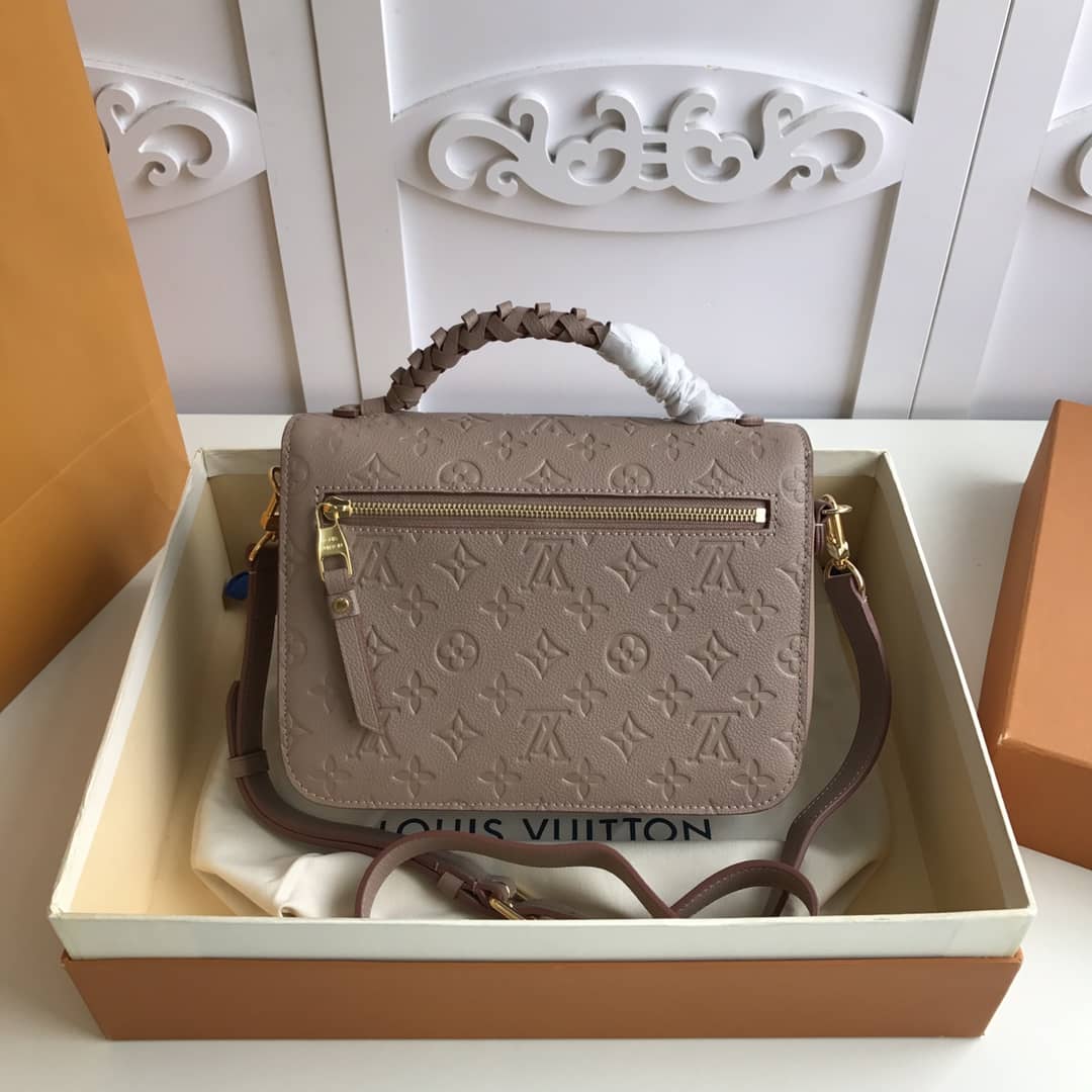 L0vis Vvtt0n Pochette Metis Braided Monogram Empreinte Replica Apricot M43942