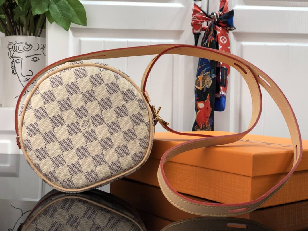 L0vis Vvtt0n Damier Azur Boite Chapeau Souple PM Replica N40333