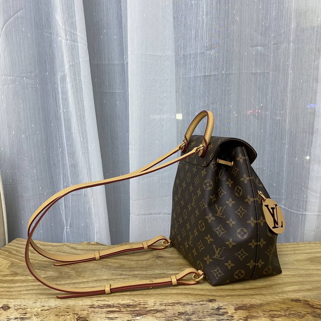 Best Replica L0vis Vvtt0n Monogram Canvas Montsouris BB Replica Bag M45516 Brown(ColaReps)