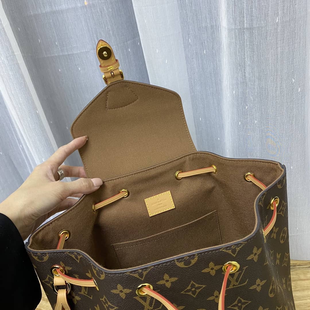 Best Replica L0vis Vvtt0n Monogram Canvas Montsouris BB Replica Bag M45516 Brown(ColaReps)