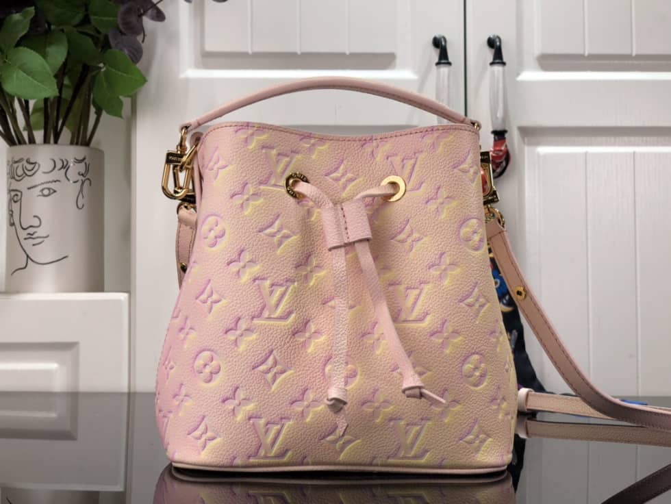 L0vis Vvtt0n Neonoe BB Pink M46174 Replica Bucket Bag