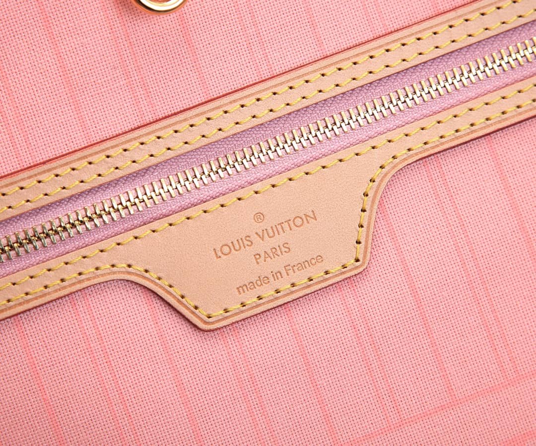 L0vis Vvtt0n Neverfull MM Damier Azur Tote Replica Pink N41361
