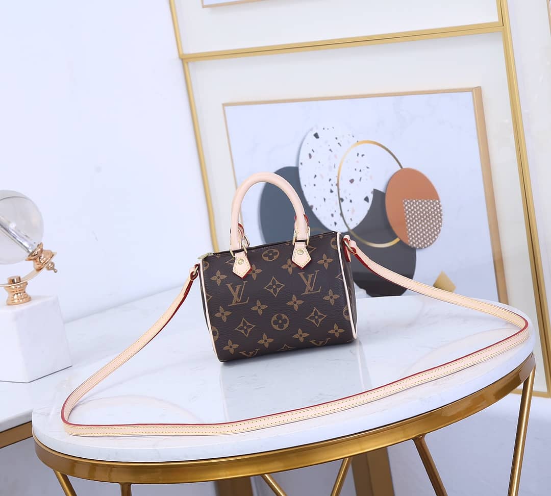 L0vis Vvtt0n Nano Speedy Monogram Canvas Replica Crossbody Bag M61252