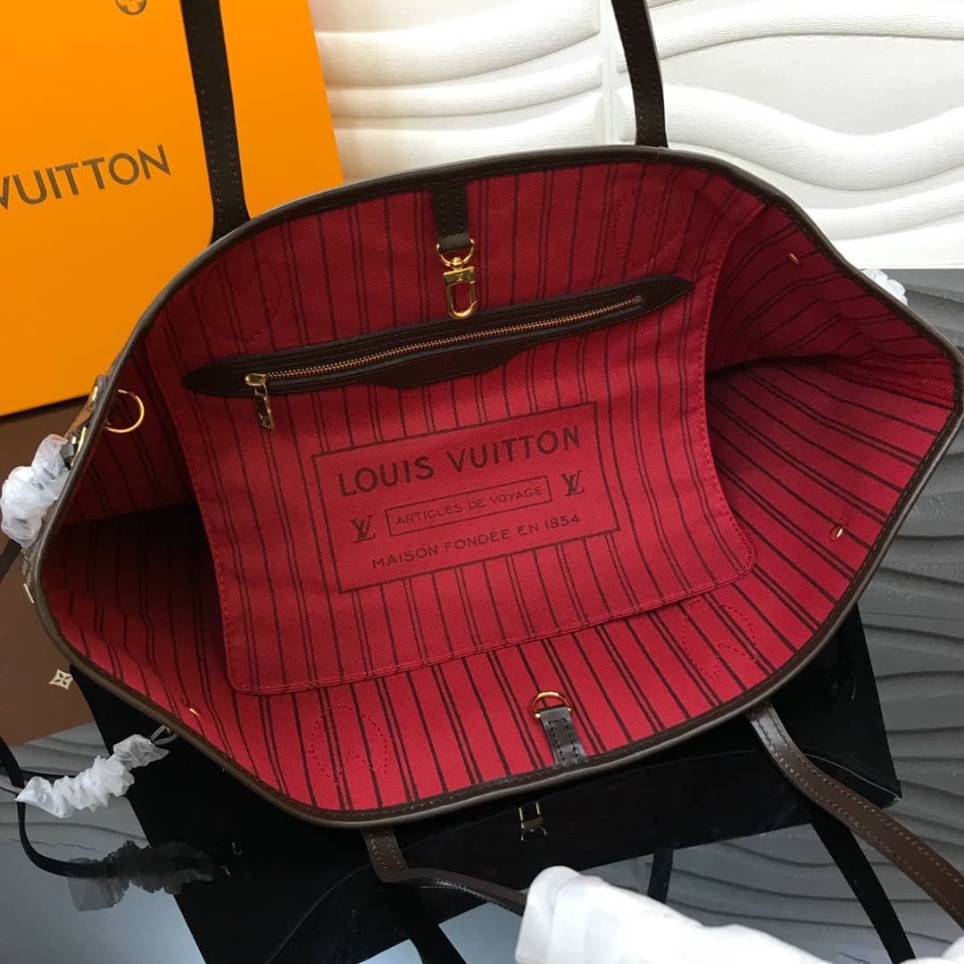 L0vis Vvtt0n Neverfull MM Damier Ebene Bag Replica Red N40995