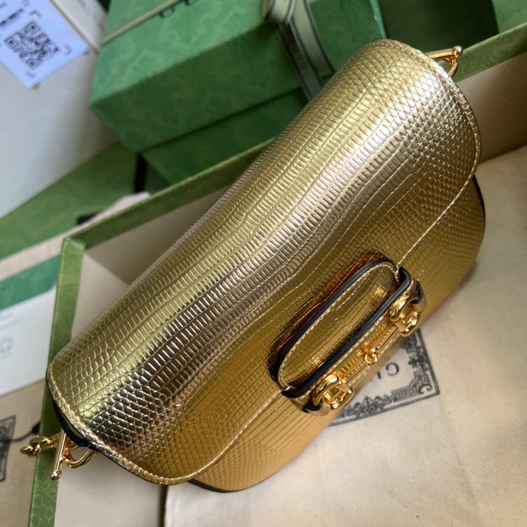 Gvc*1 Horsebit 1955 Lizard Mini 675801 Replica Shoulder Bag