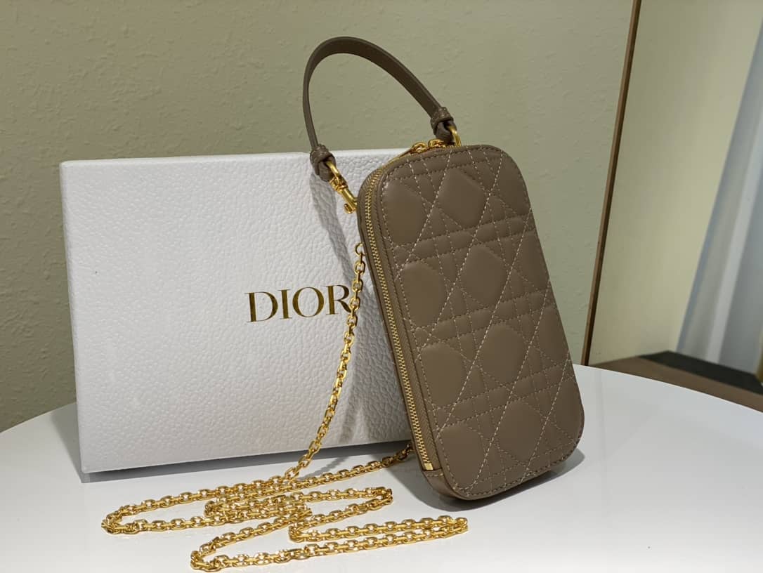 Lady D10r Dupe Lambskin 18CM Phone Holder