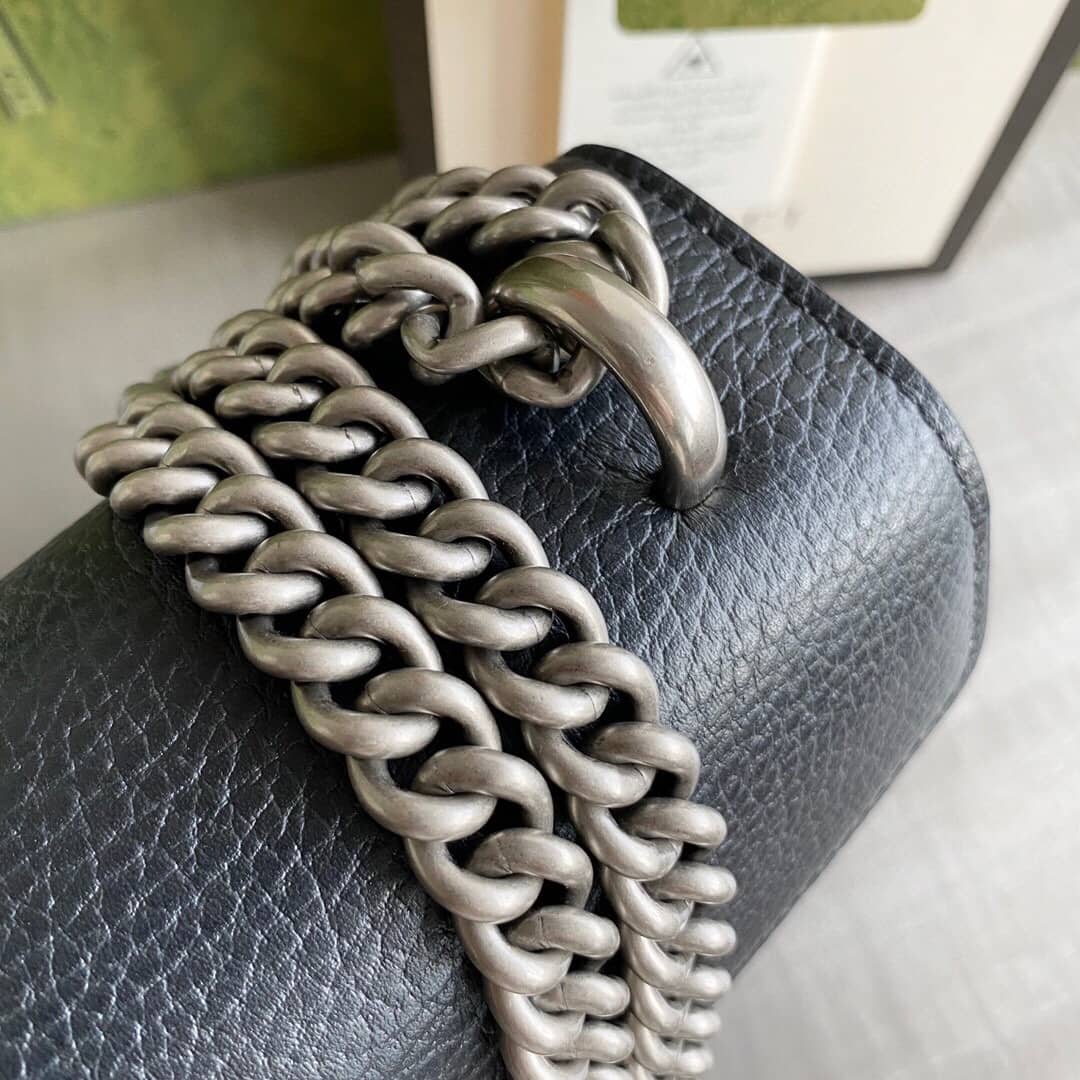 Gvc*1 Dionysus Dupe GG Svp*me Dionysus Chain Replica Shoulder Bag Black 400249
