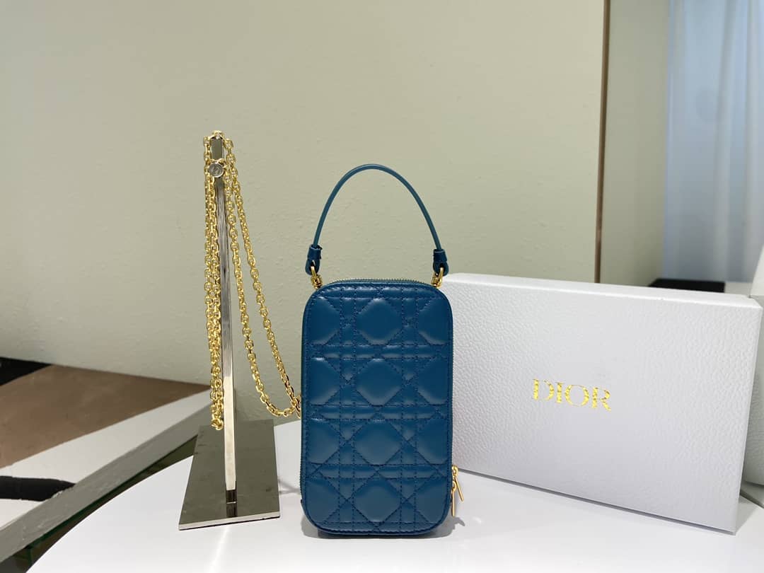 Lady D10r Dupe Lambskin 18CM Phone Holder