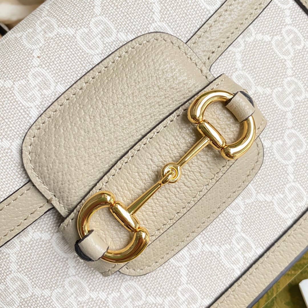 Gvc*1 Horsebit 1955 Mini Shoulder Bag White 658574 Replica