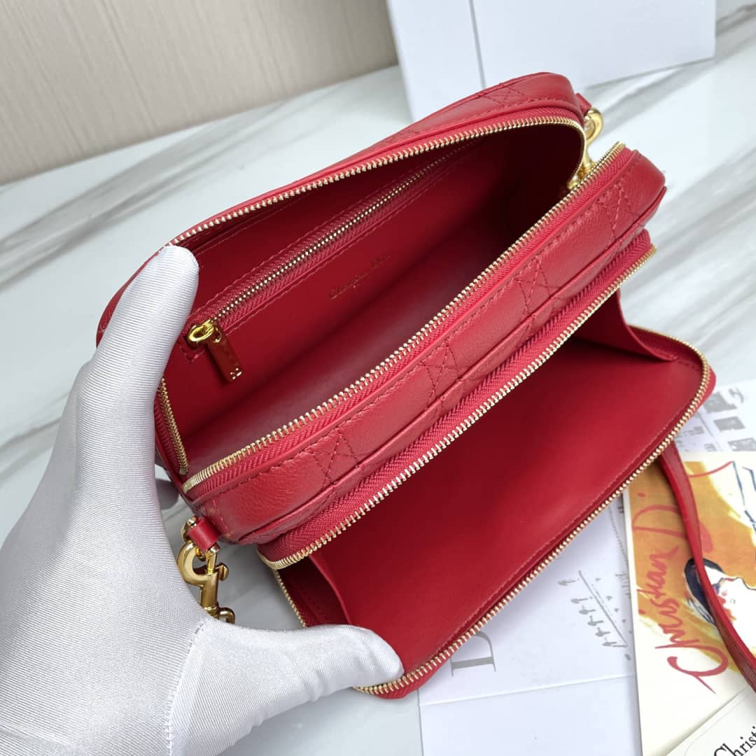 Chr1st1an D10r Caro Double Calfskin Pouch