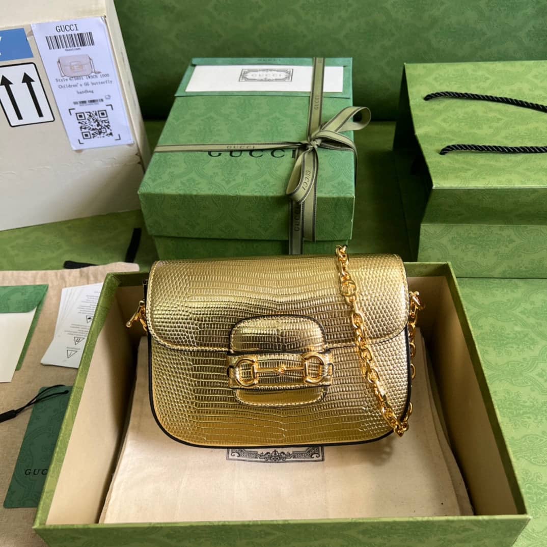 Gvc*1 Horsebit 1955 Lizard Mini 675801 Replica Shoulder Bag