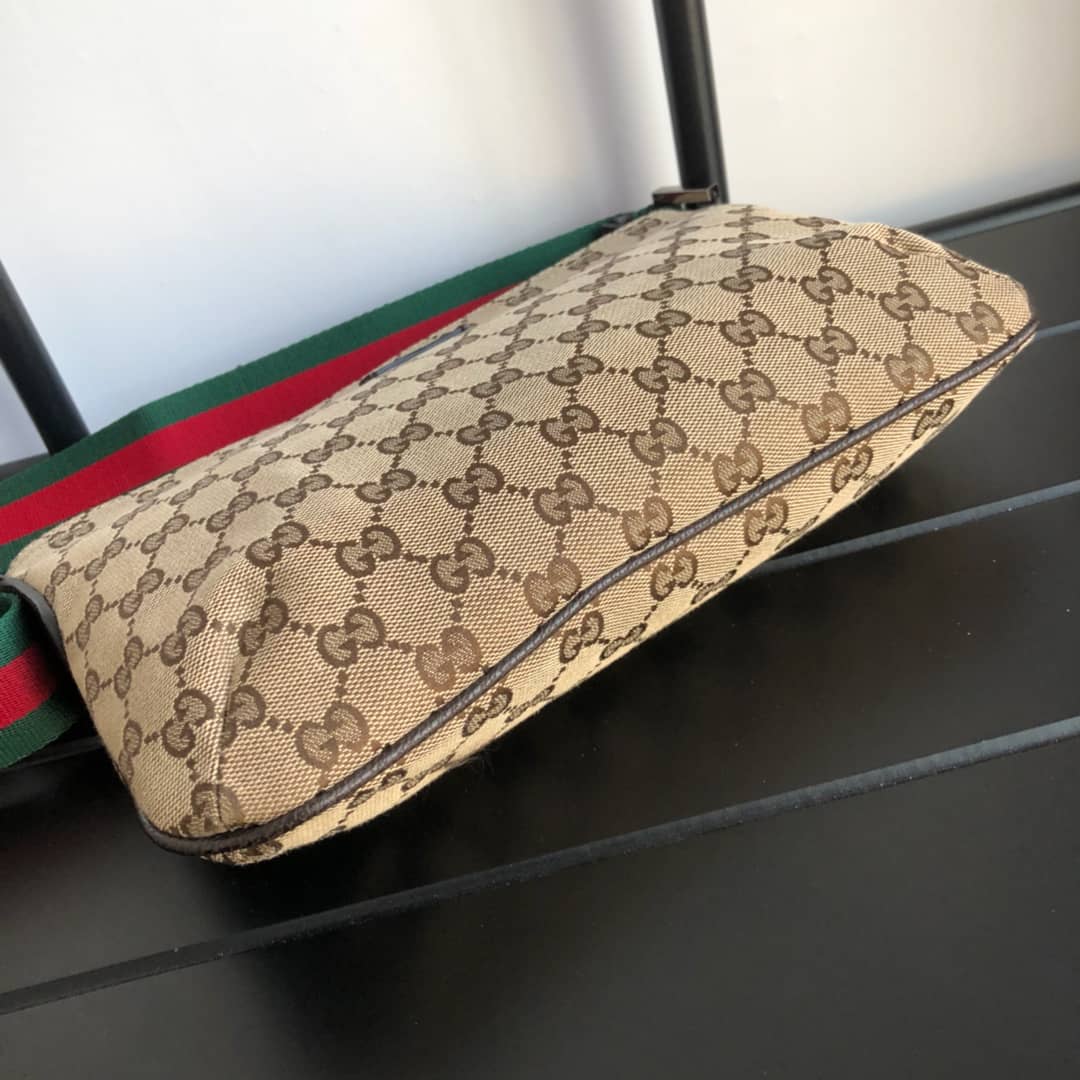 Gvc*1 GG Canvas Shoulder Bag Replica Brown 189749