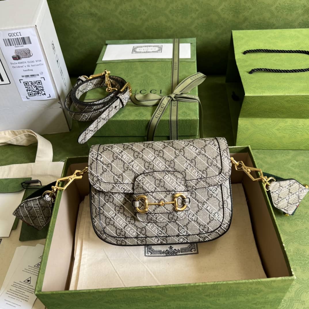 Gvc*1 1955 Horsebit Svp*me GG Canvas Mini Shoulder Bag Replica 658574
