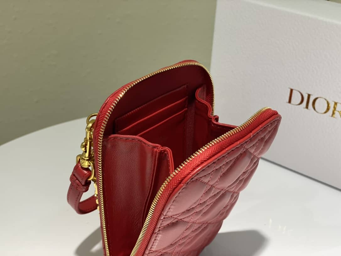 Lady D10r Dupe Lambskin 18CM Phone Holder