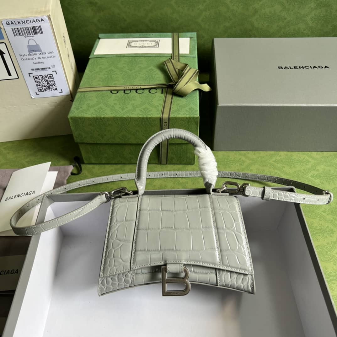 Gvc*1 Ba1en*iaga Hourglass Top-handle Tote Bag 5928331 Replica