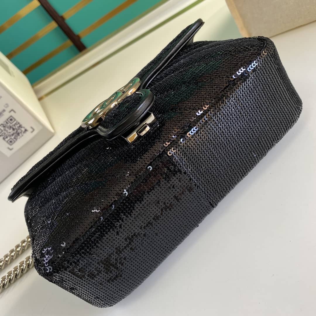 Gvc*1 Marmont GG Matelasse Leather Mini Shoulder Bag Replica 446744