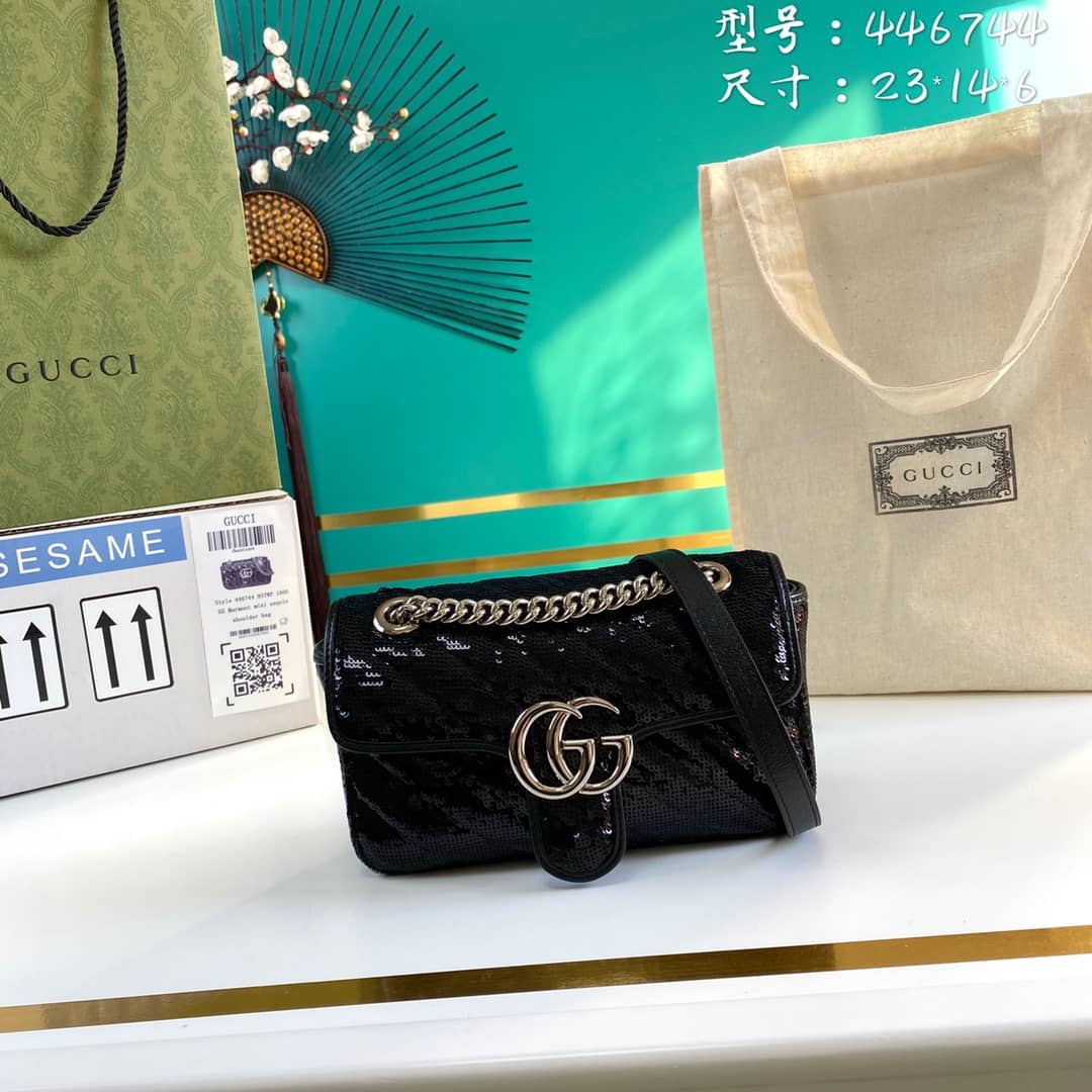Gvc*1 Marmont GG Matelasse Leather Mini Shoulder Bag Replica 446744