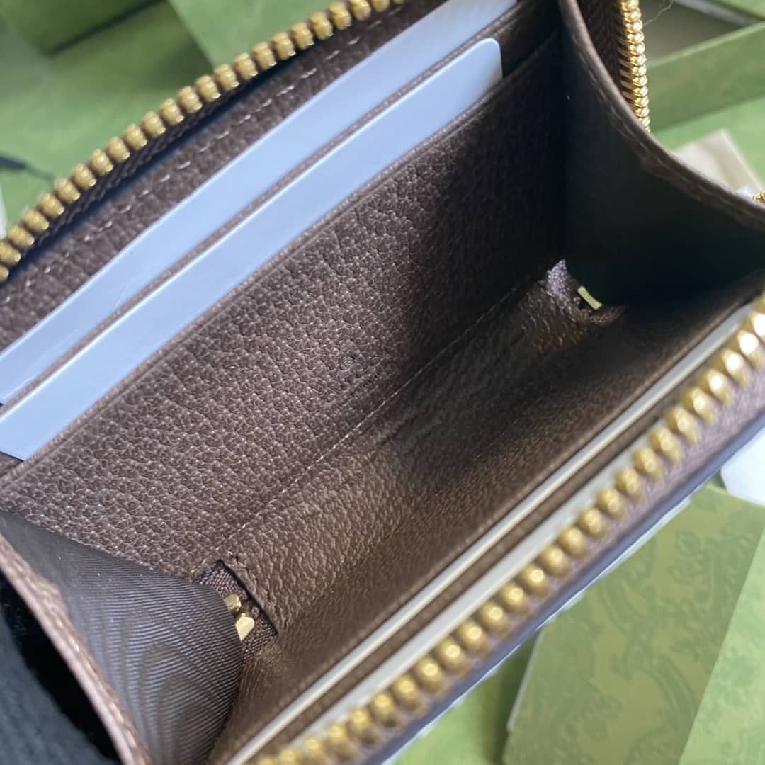 Gvc*1 Ophidia GG Card Case Wallet Replica 658552
