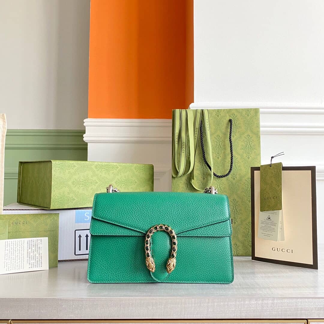 Gvc*1 GG Svp*me Dionysus Chain Replica Shoulder Bag Green 400249