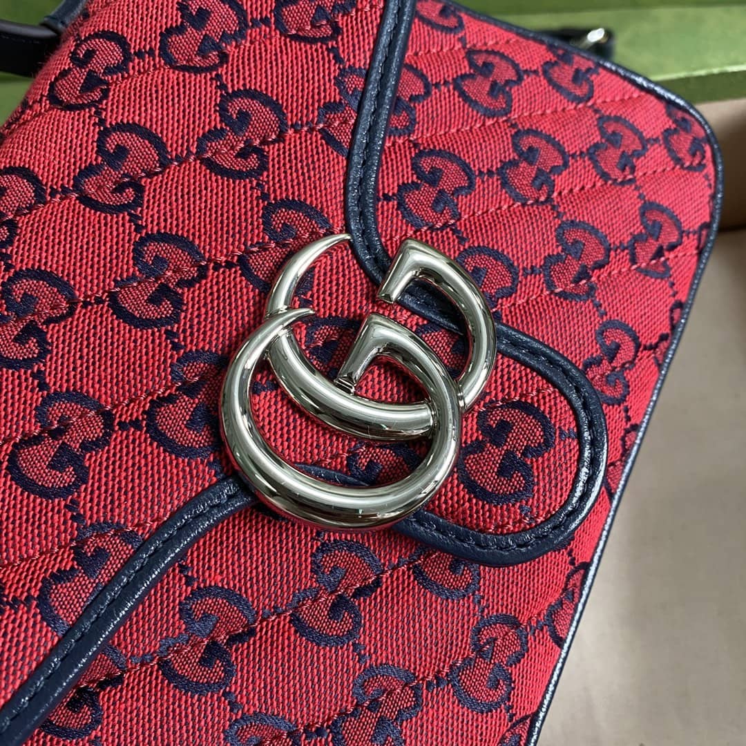 Gvc*1 Marmont GG Mini Top Handle Bag Replica 583571