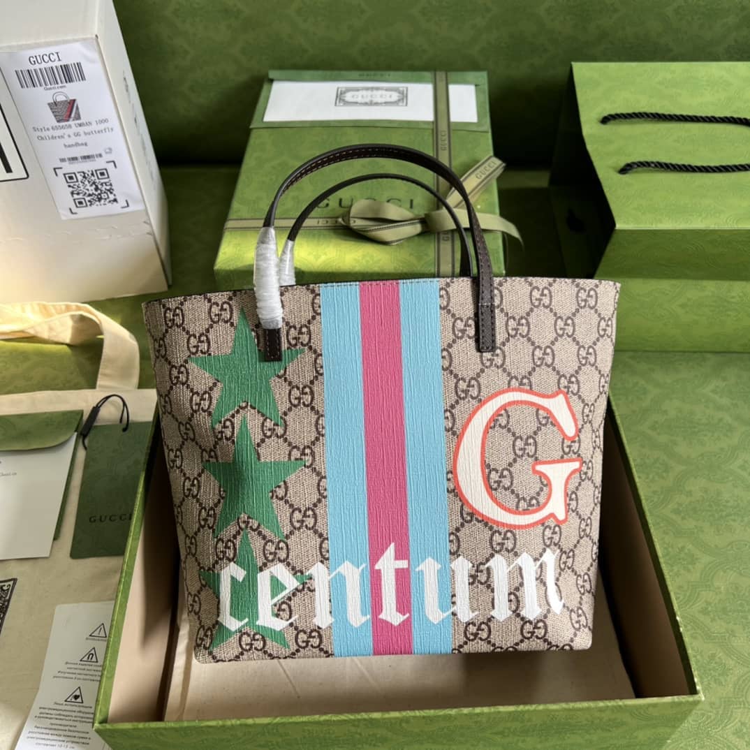 Gvc*1 Geometric Motifs Ophidia Tote 410812 Replica Bag