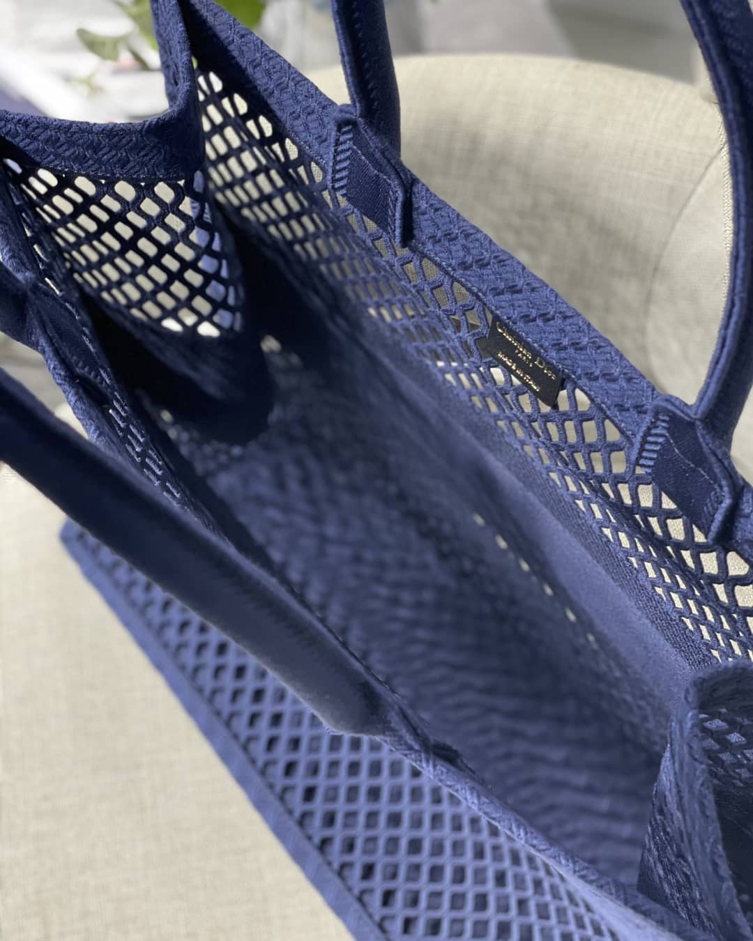 Chr1st1an D10r Mesh Book Tote Bag Dupe