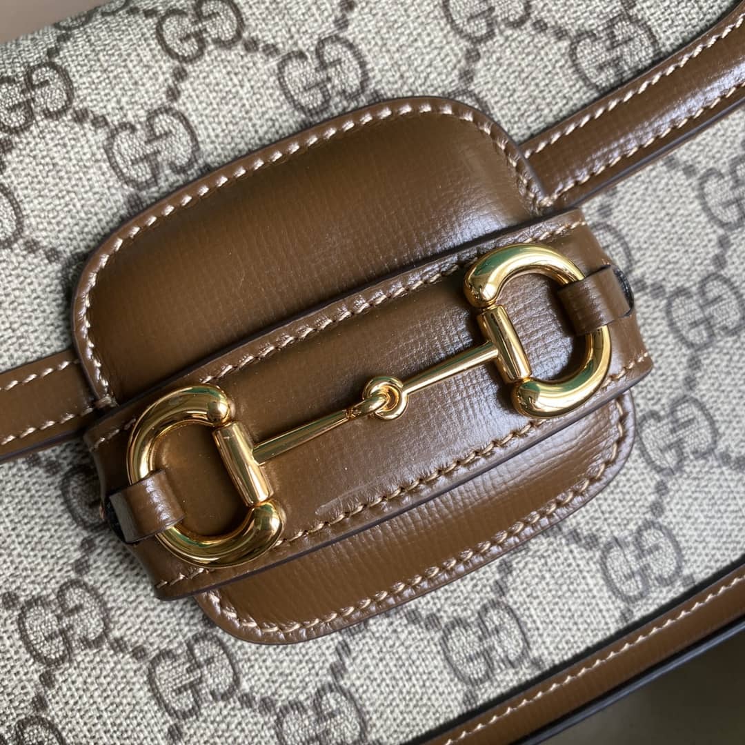 Gvc*1 1955 Horsebit Svp*me GG Canvas Mini Shoulder Bag Replica 658574