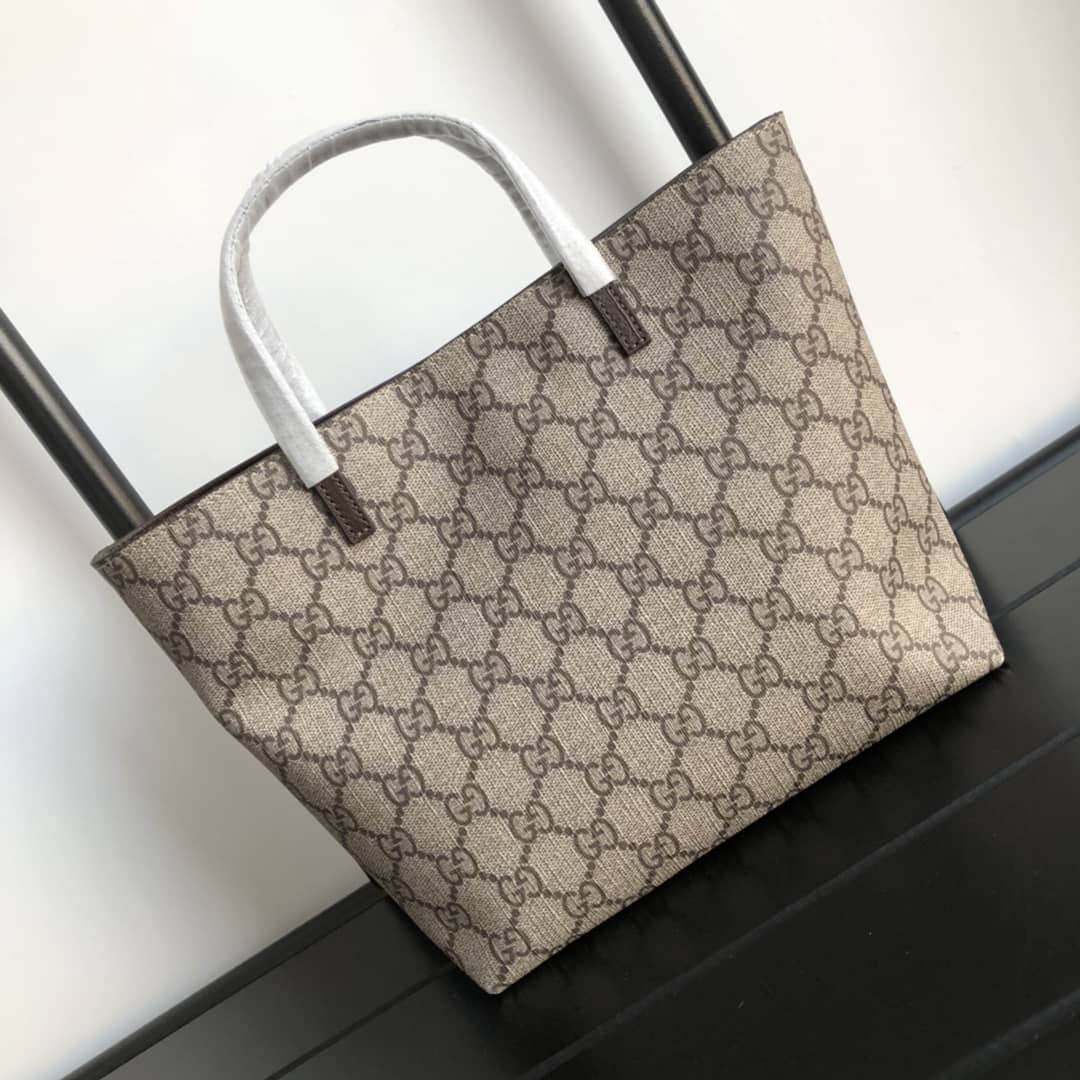Gvc*1 Children GG Svp*me Canvas Replica Tote Brown 410812