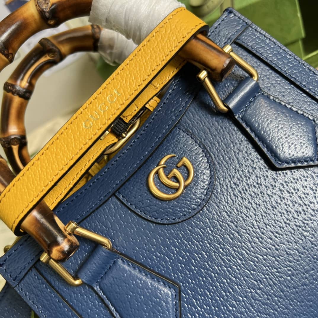 Gvc*1 Diana Mini Tote Blue 702732 Replica Bag
