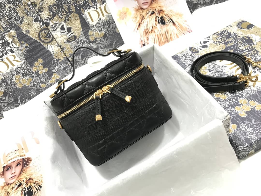 Chr1st1an D10r Travel Lambskin Vanity Case
