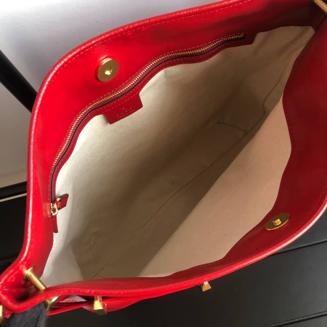 Gvc*1 1955 Horsebit Messenger Bag Replica Red 602089