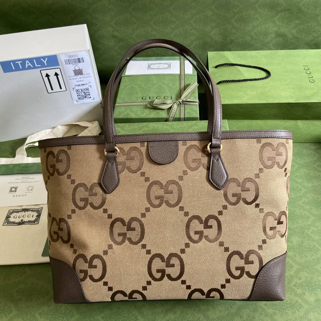 Gvc*1 Ophidia Jumbo GG Canvas Medium Tote Bag 631685 Replica