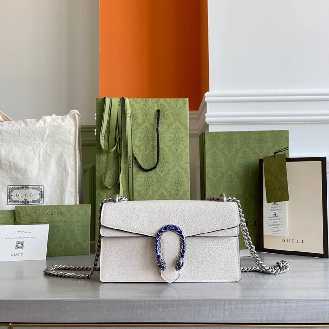 Best Replica Gvc*1 GG Dionysus Small Shoulder Bag Replica White 499623(ColaReps)