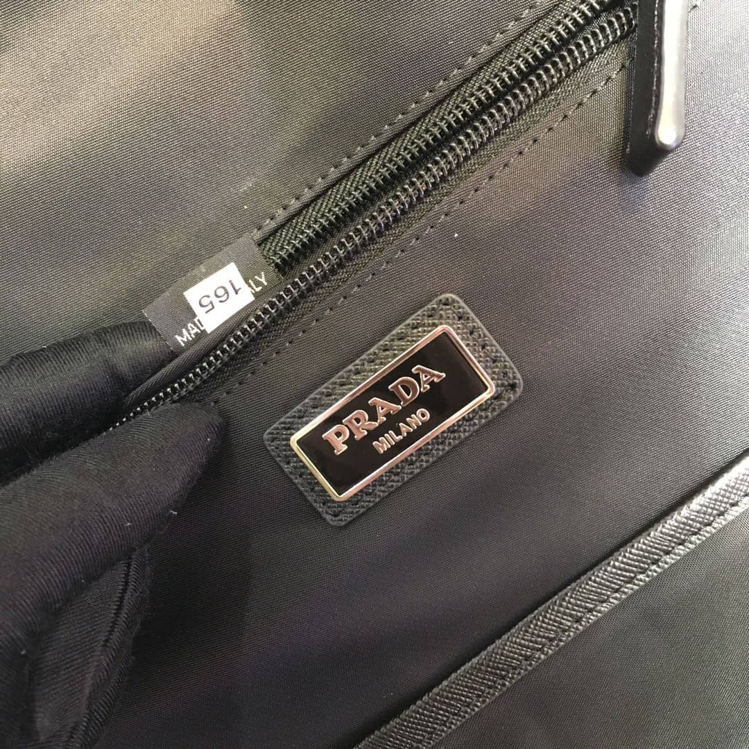 Pra*a Backpack Dupe Saffiano Leather Replica