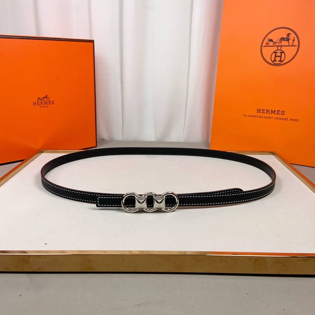Fake H**me5 Logo Belt 13mm For Lady