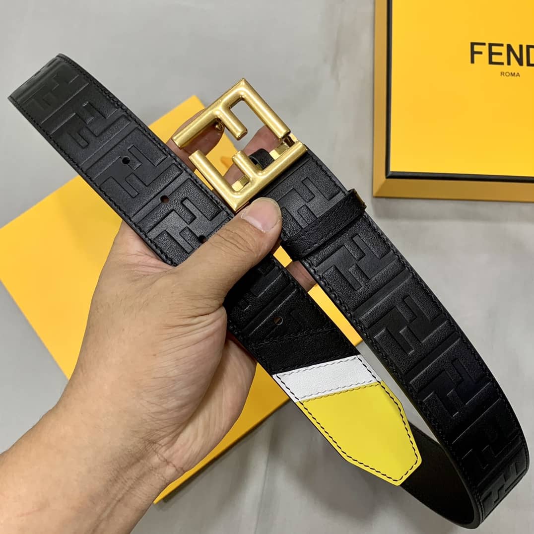 7 Star F**di Leather Belt 38mm