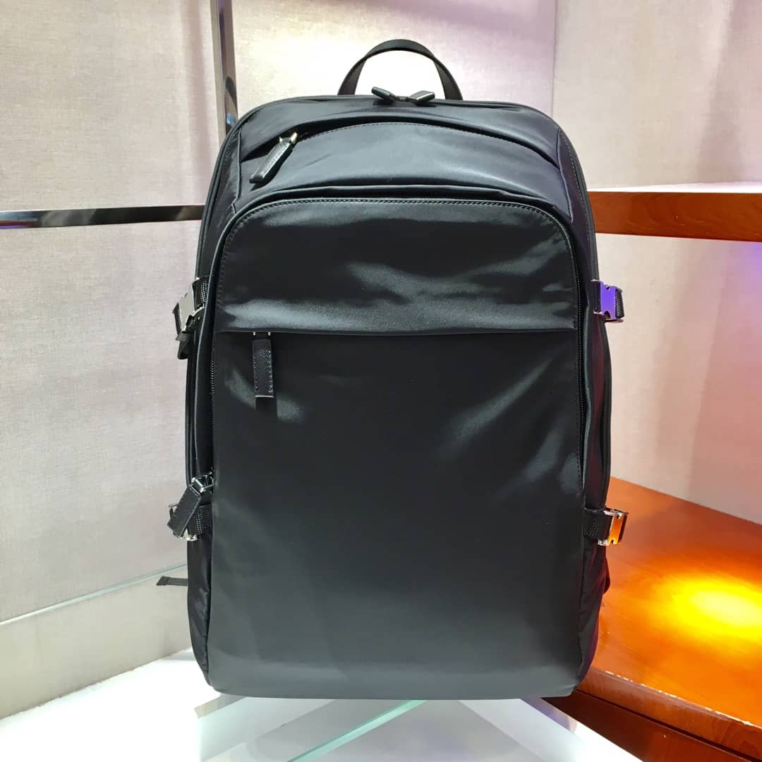 Pra*a Backpack Dupe Saffiano Leather Replica