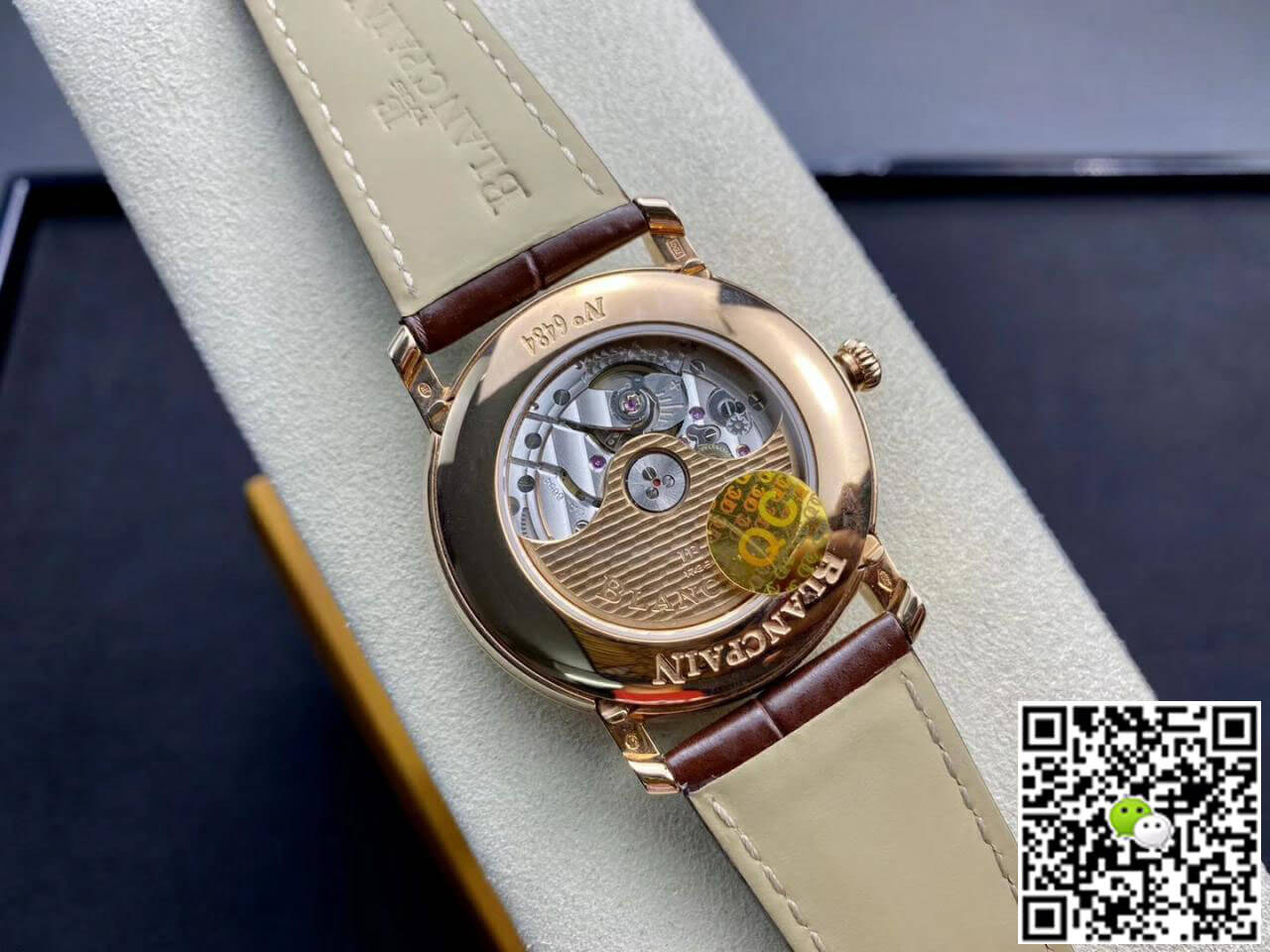 Replica Blancpain Villeret 6654-3642-55B 1:1 Best Edition OM Factory V3 Leather Strap