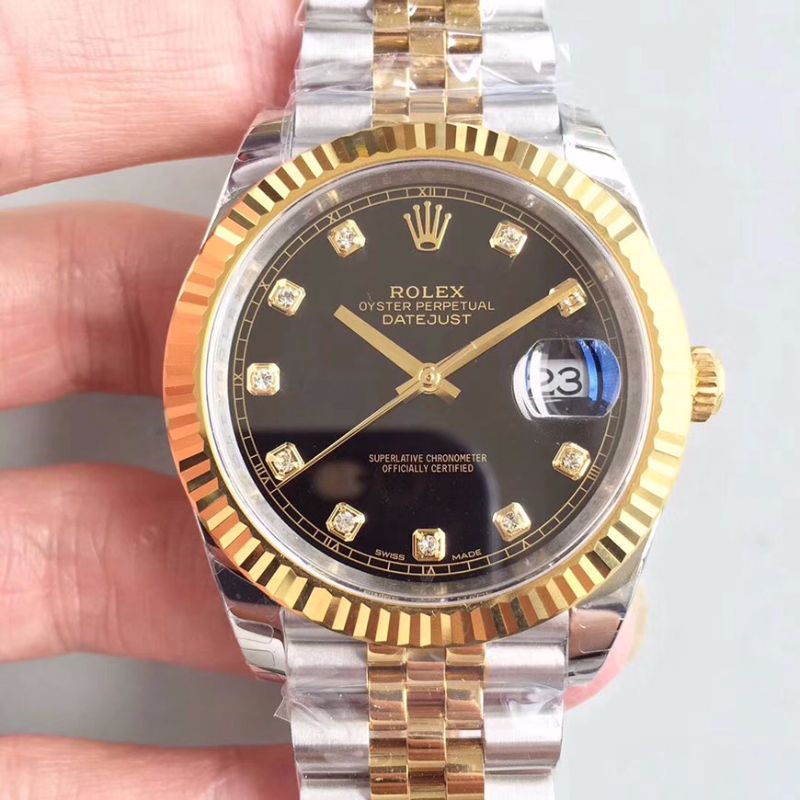 Replica R01ex Datejust II M126333-0013 1:1 Best Edition Swiss ETA3255 Stainless Steel Two Tone Bracelet