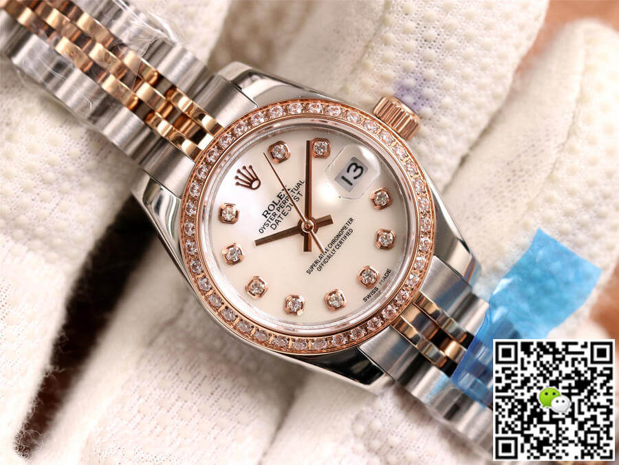 Replica R01ex Datejust 28MM 1:1 Best Edition BP Factory D1am0nd-set White Dial